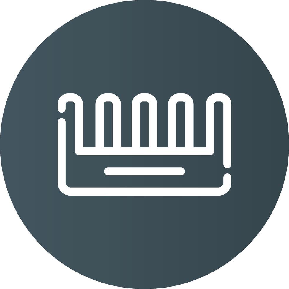 Comb Creative Icon Design vector