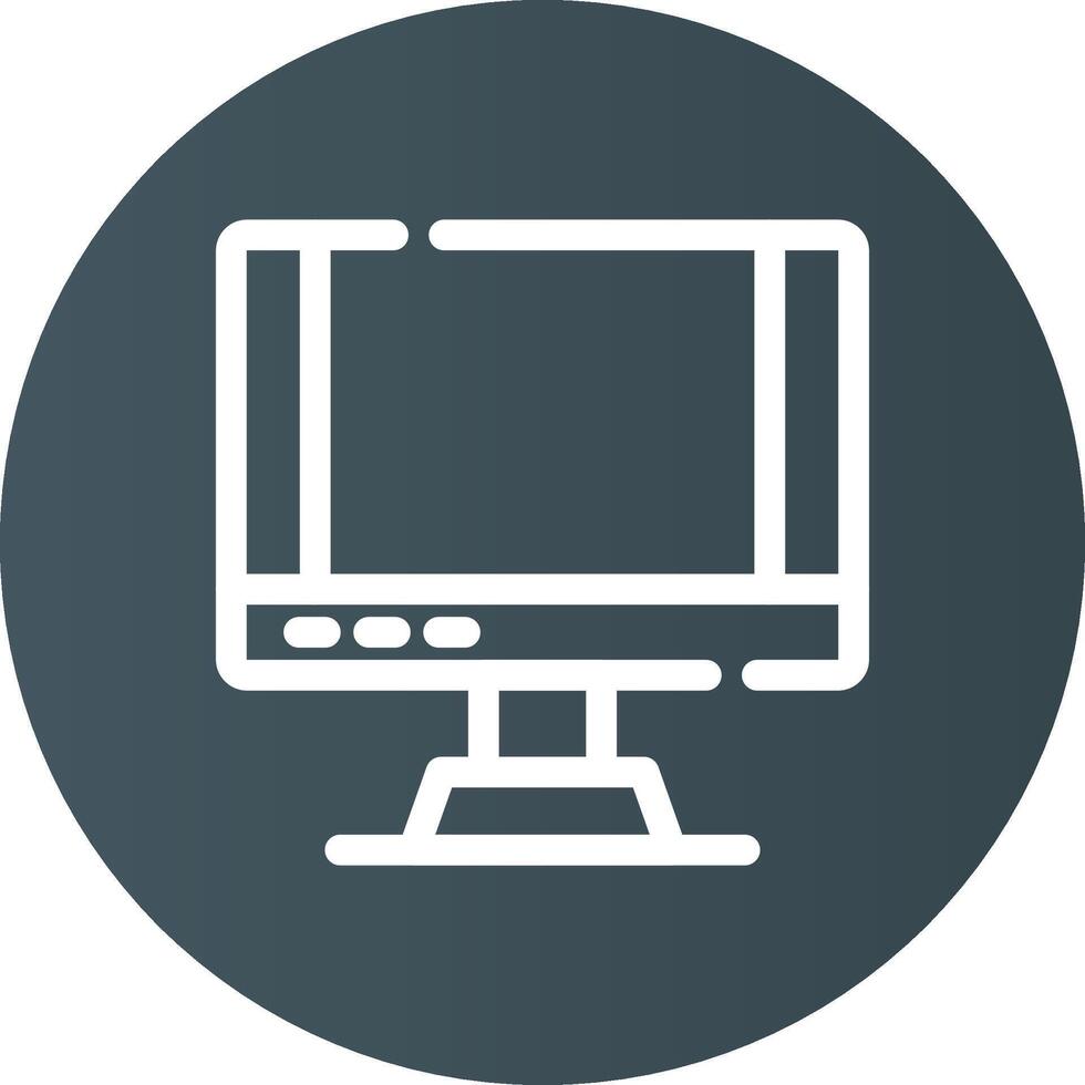 Monitor Creative Icon Design vector