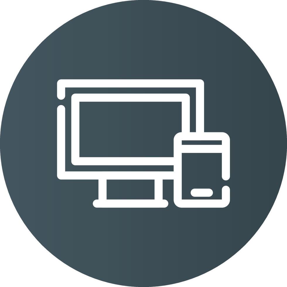 Responsive Web Design Creative Icon Design vector