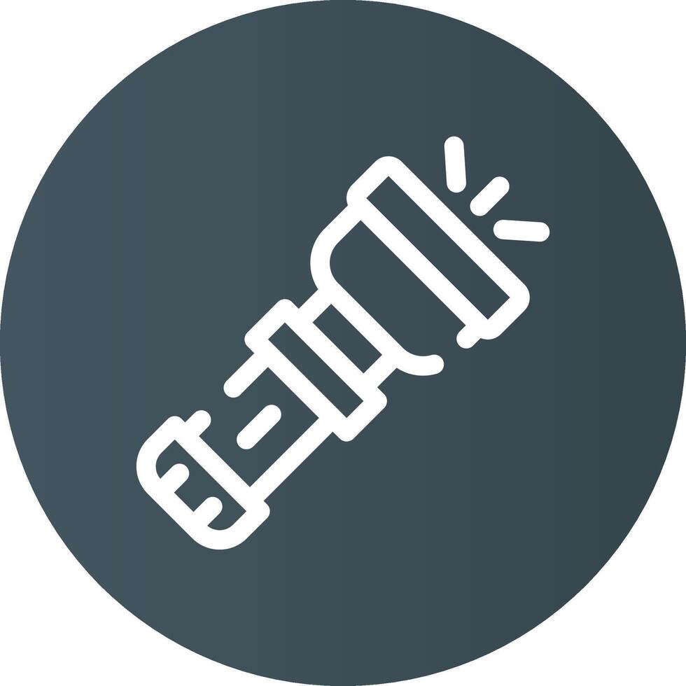 Flashlight Creative Icon Design vector