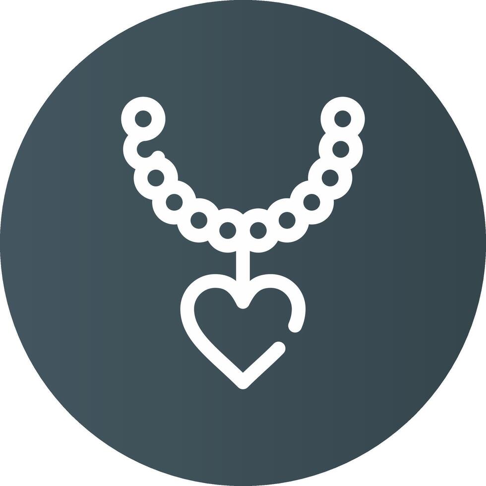 Pearl Necklace Creative Icon Design vector