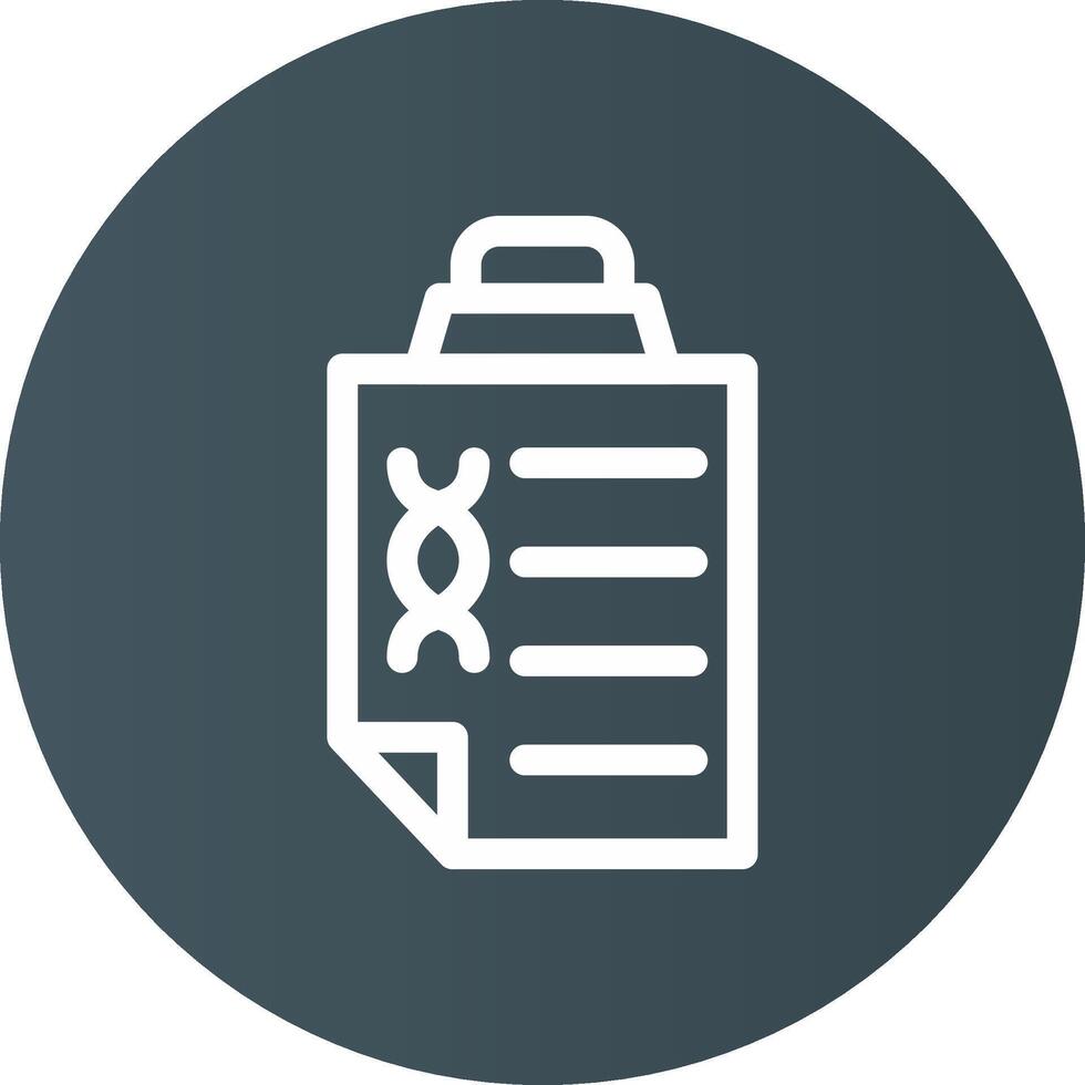 DNA Test Creative Icon Design vector