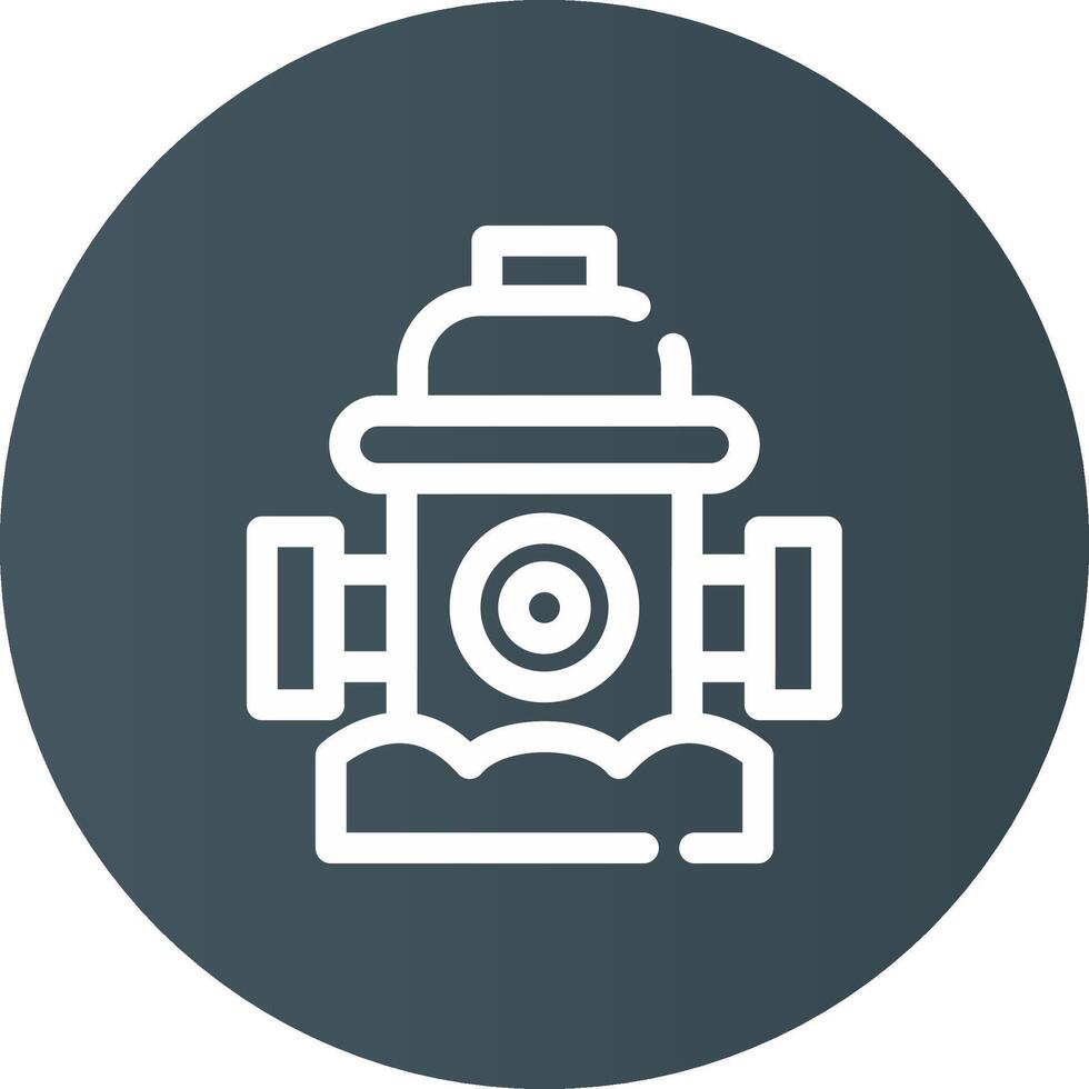 Fire Hydrant Creative Icon Design vector