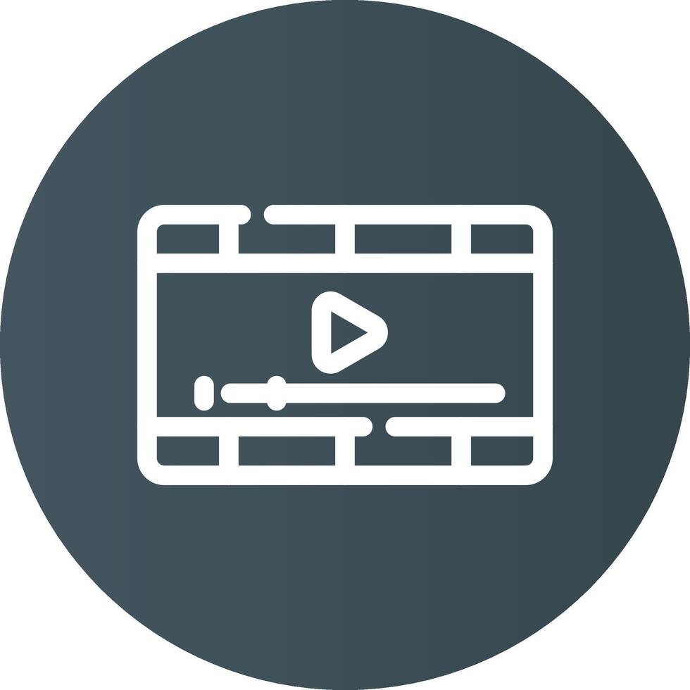 Video Player Creative Icon Design vector