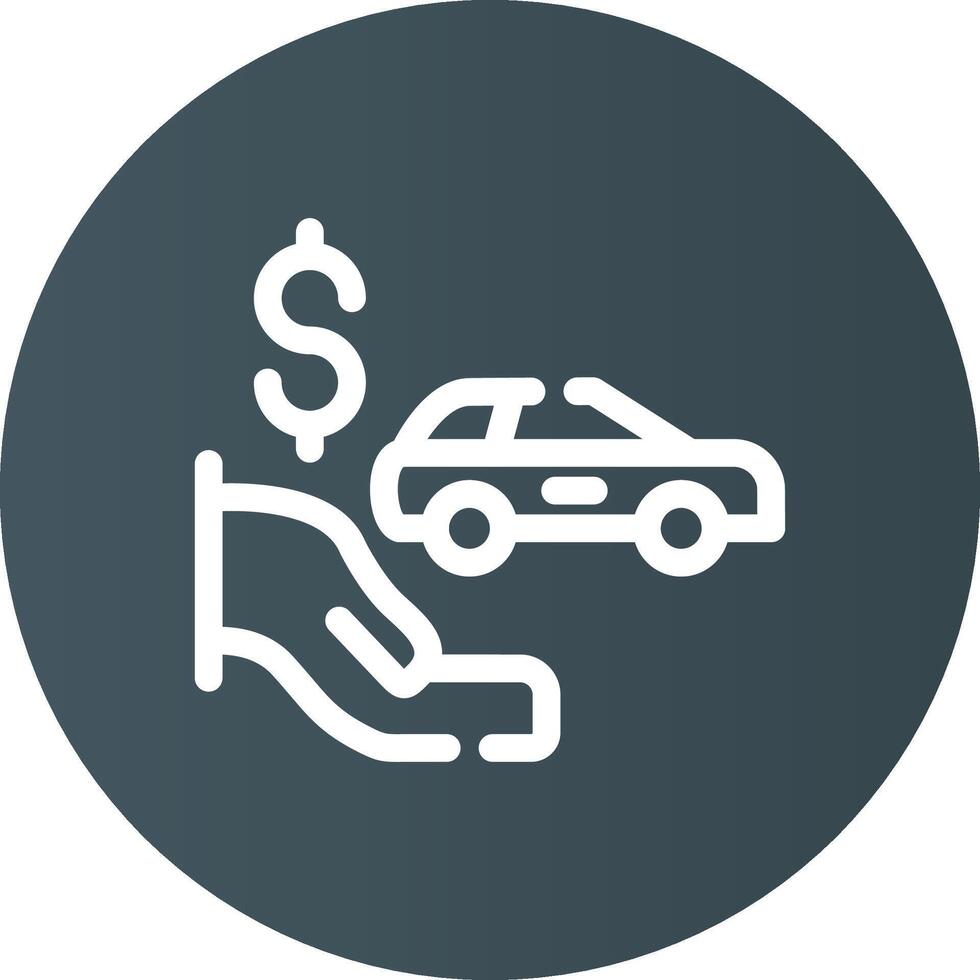 Dealer Holdback Creative Icon Design vector