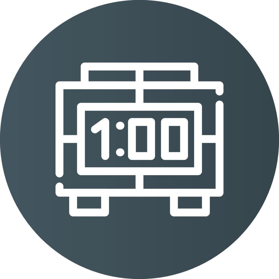 Digital Clock Creative Icon Design vector