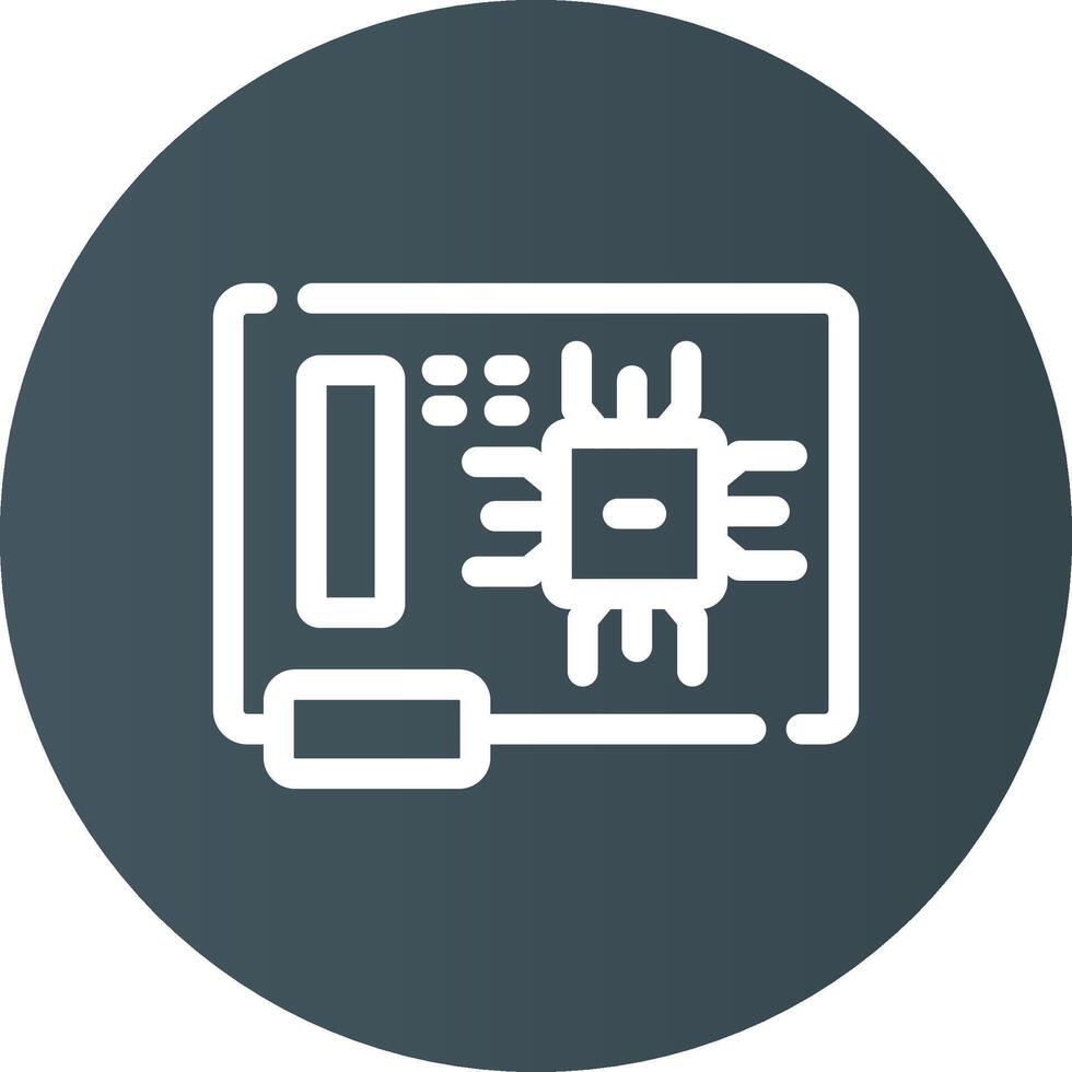 Circuit Board Creative Icon Design vector