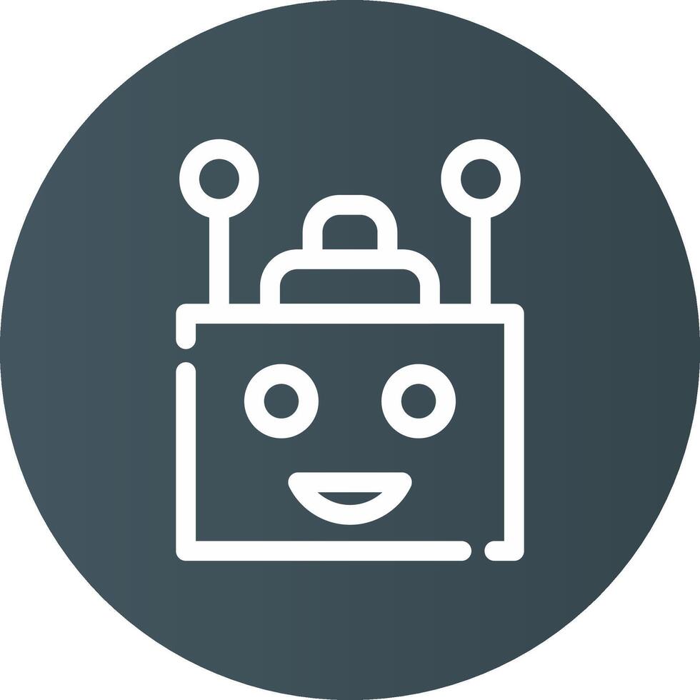 Chatbot Creative Icon Design vector