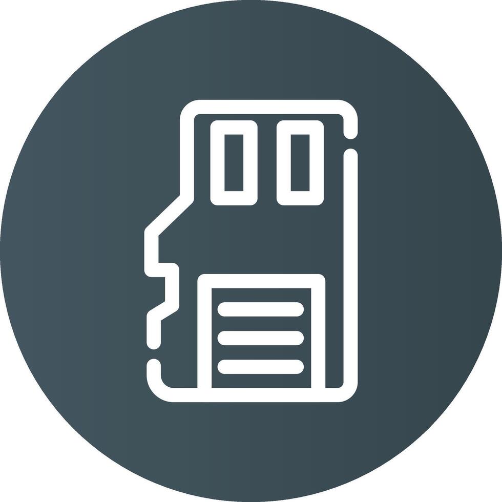 Sd Card Creative Icon Design vector