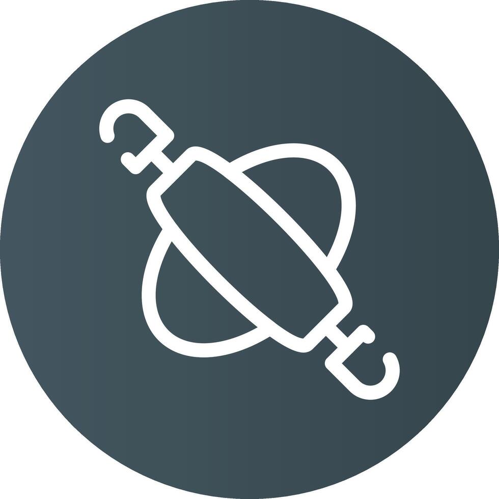 Rolling Pin Creative Icon Design vector