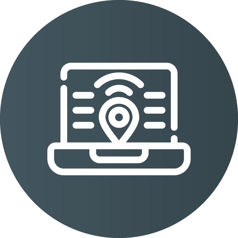 Digital Nomad Hub Creative Icon Design vector