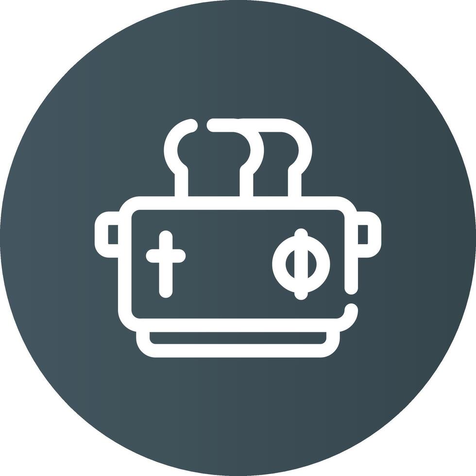 Toaster Creative Icon Design vector