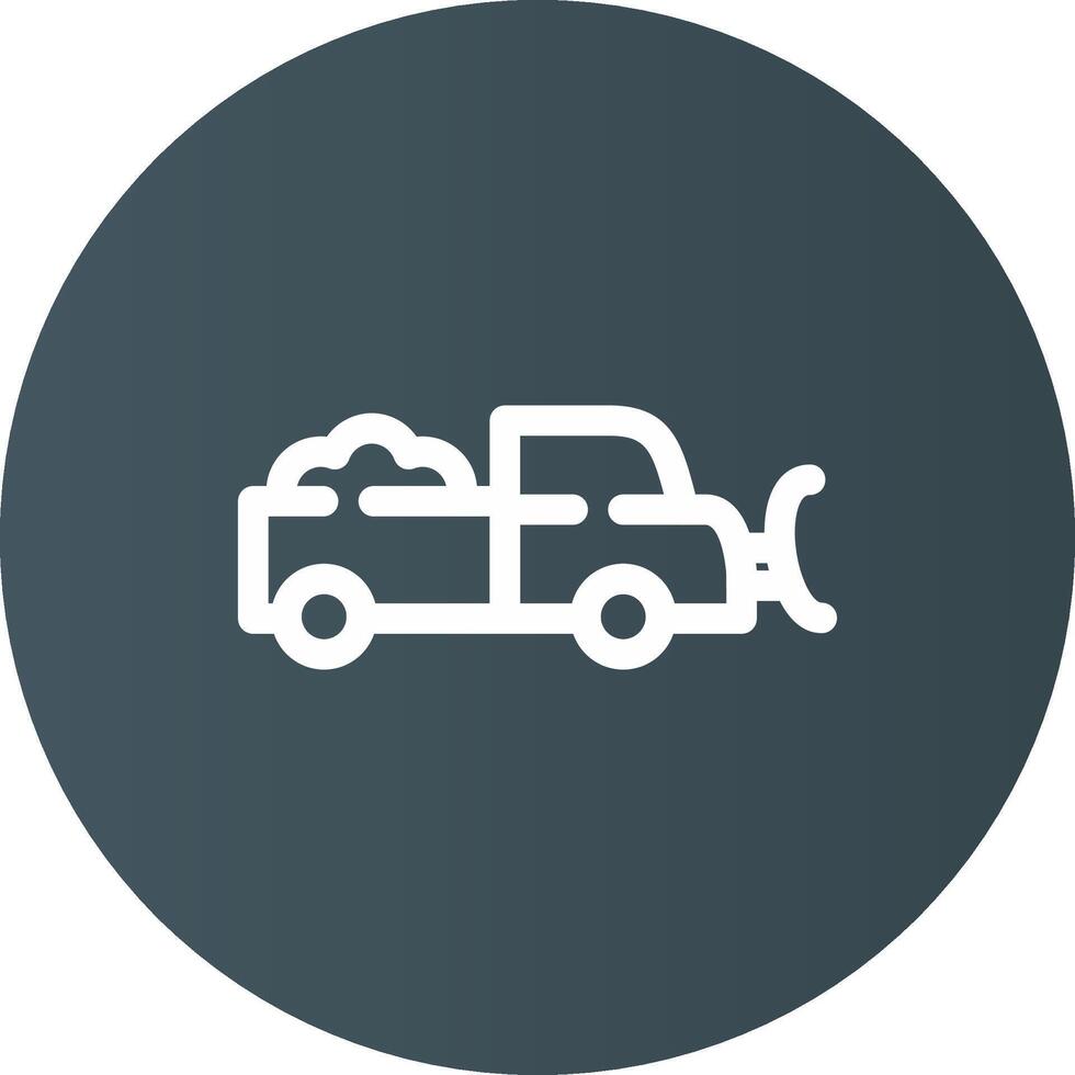Snowplow Creative Icon Design vector