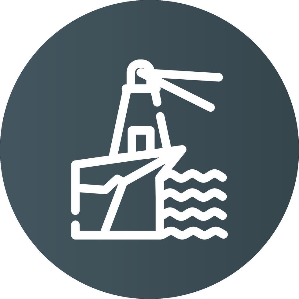 Lighthouse Landscape Creative Icon Design vector
