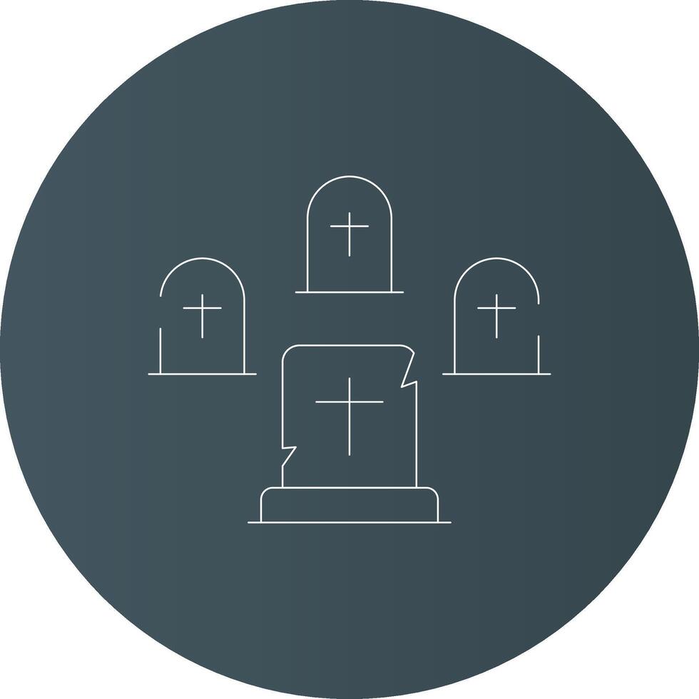 Graveyard Creative Icon Design vector