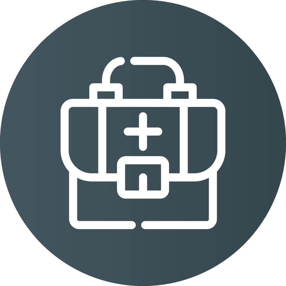 First Aid Kit Creative Icon Design vector