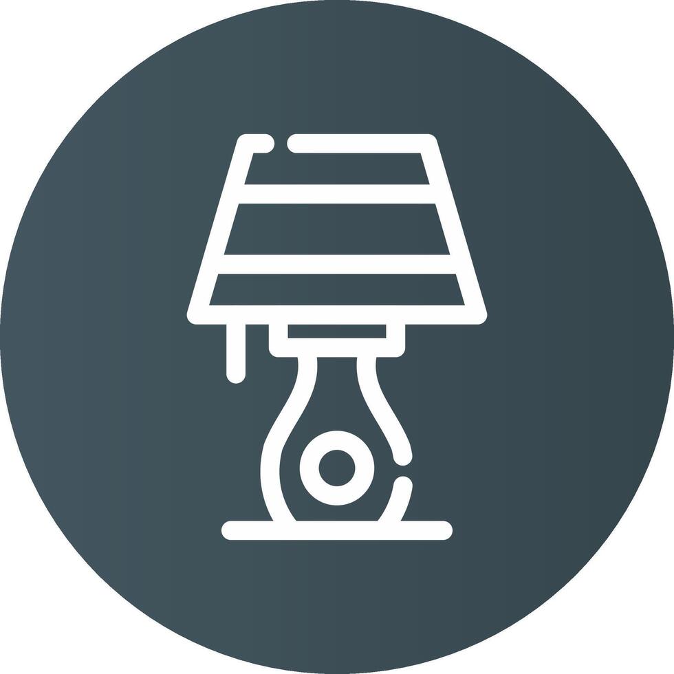 Table Lamp Creative Icon Design vector