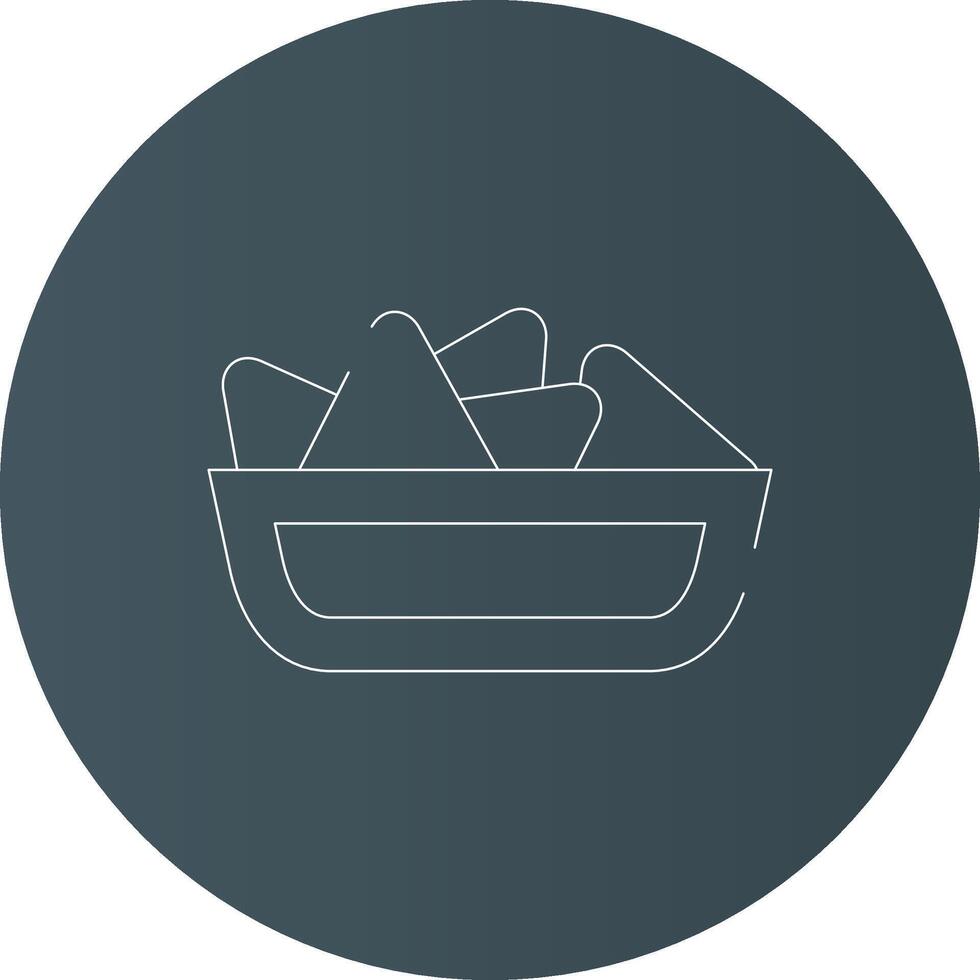 Nachos Creative Icon Design vector