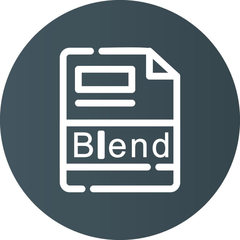 Blend Creative Icon Design vector