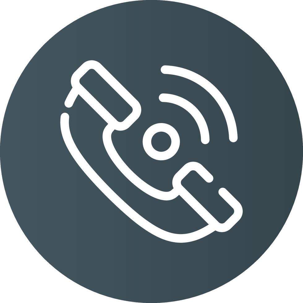 Phone Receiver Creative Icon Design vector