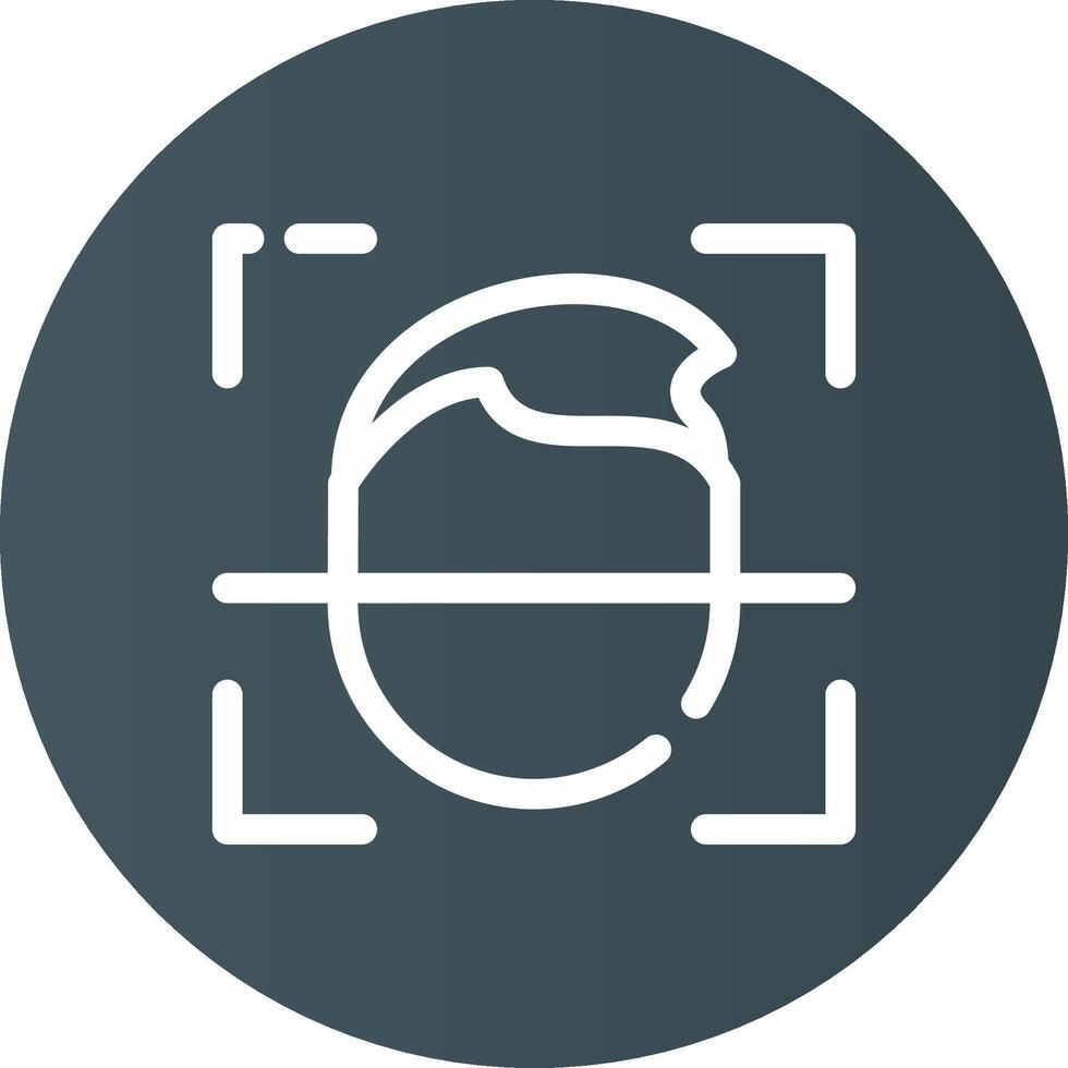 Face Id Creative Icon Design vector