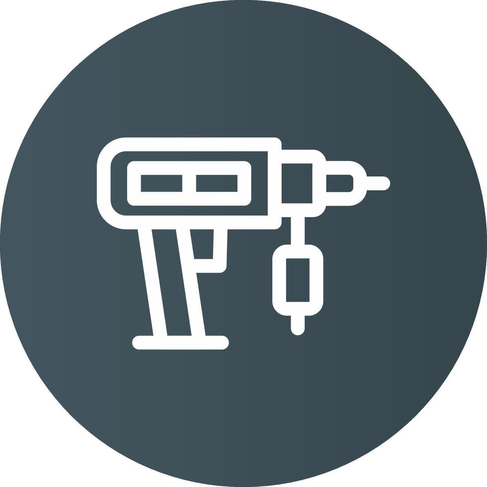 Drilling Machine Creative Icon Design vector