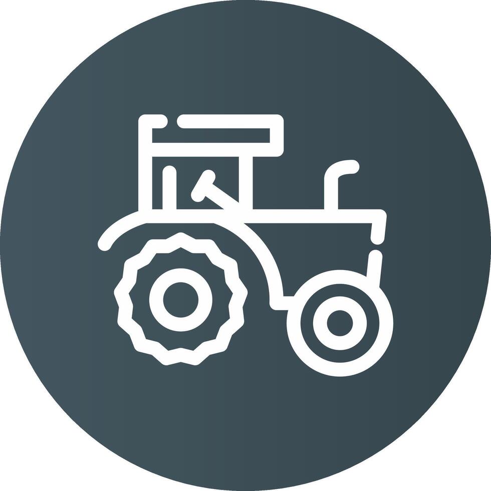 Tractor Creative Icon Design vector