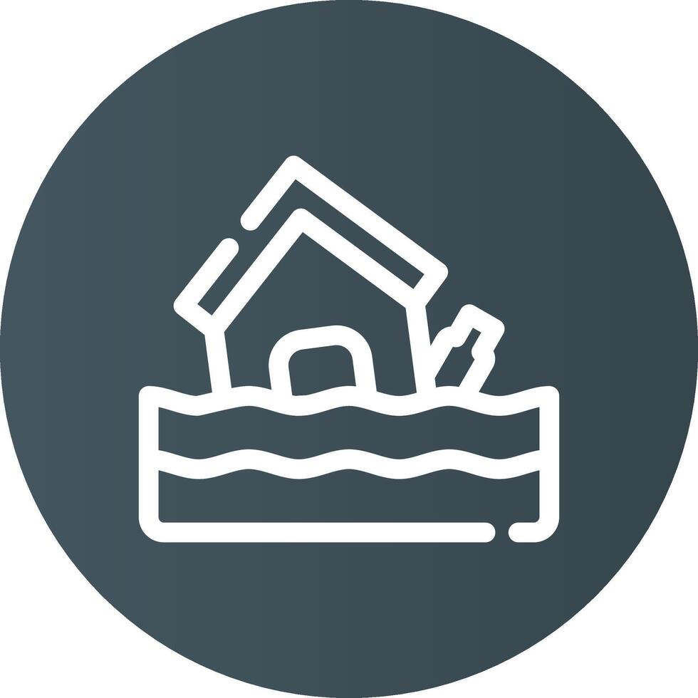 Flood Creative Icon Design vector