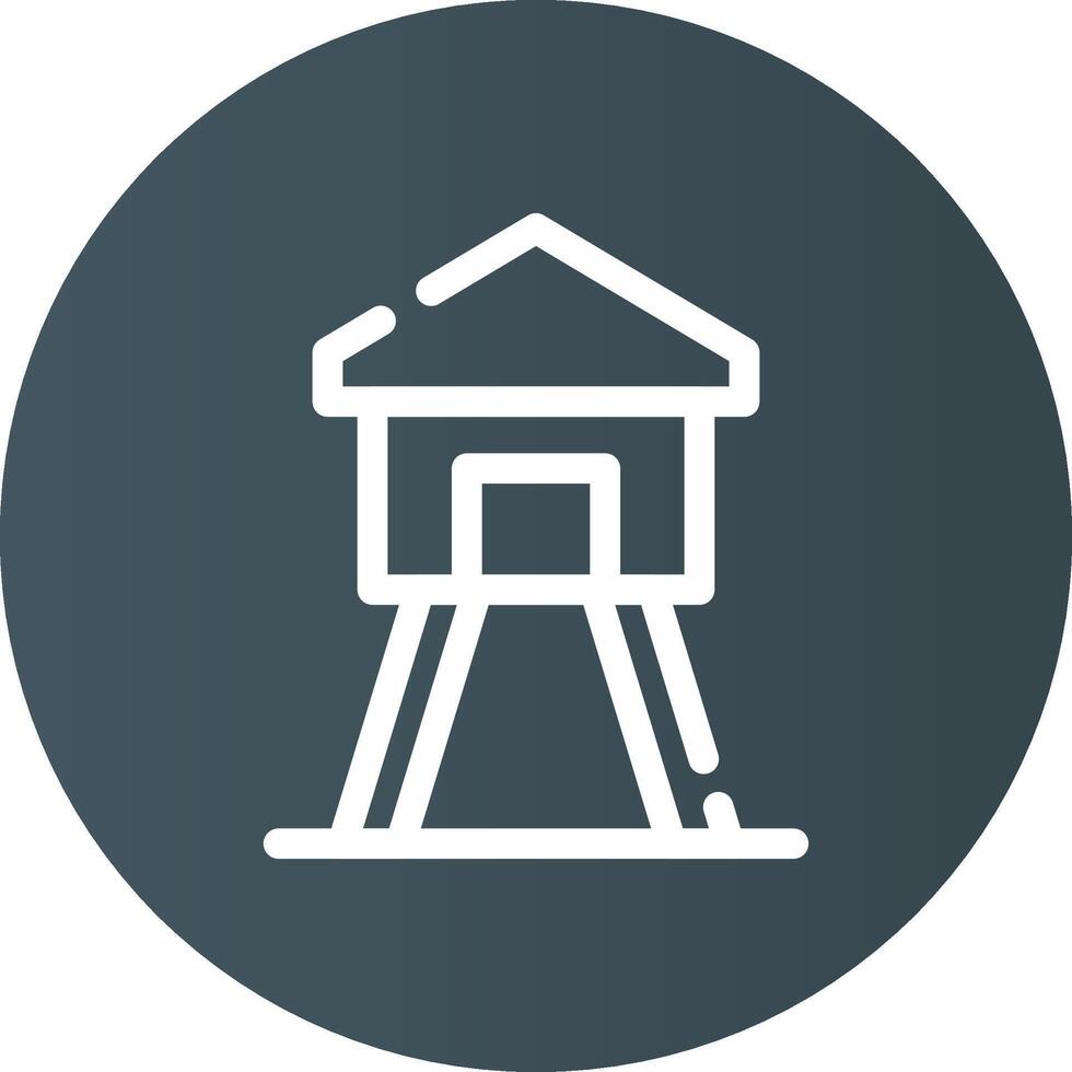 Watchtower Creative Icon Design vector