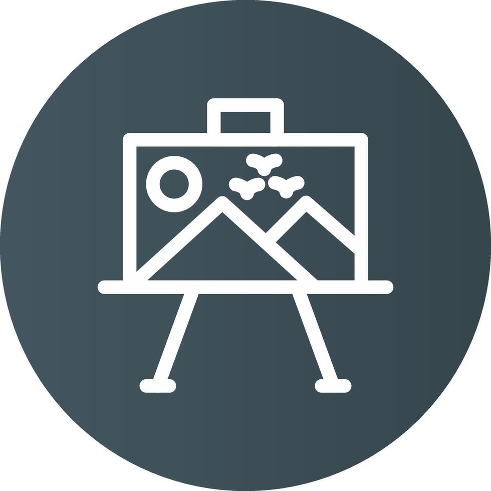 Paint Canvas Creative Icon Design vector