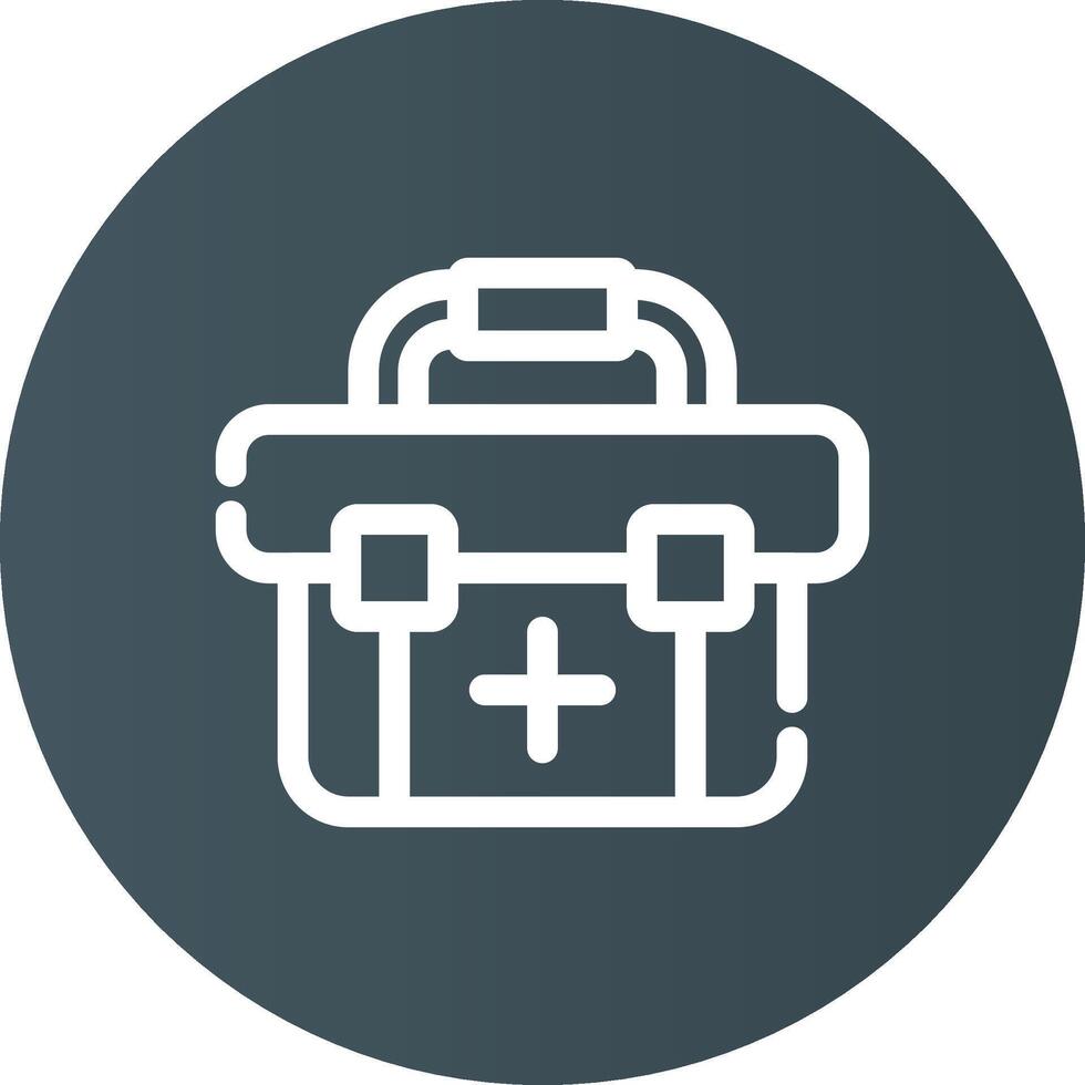 First Aid Kit Creative Icon Design vector