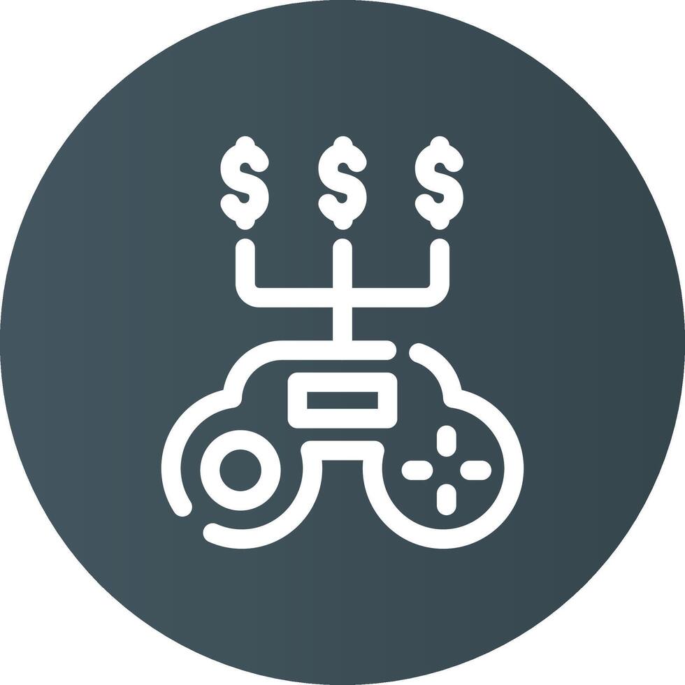 Game Money Creative Icon Design vector