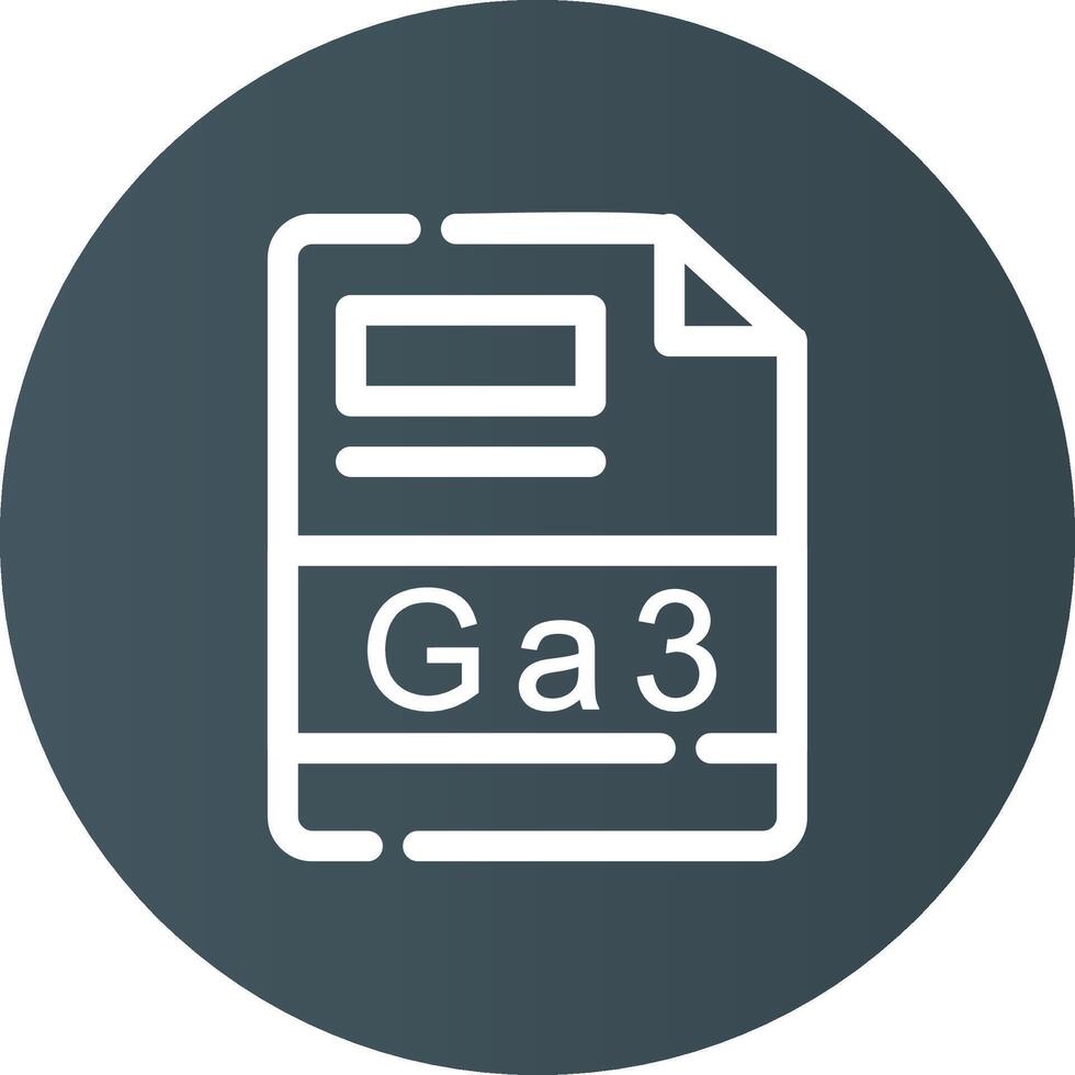 GA3 Creative Icon Design vector