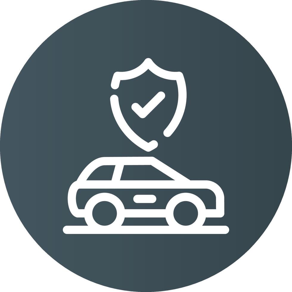 Car Insurance Creative Icon Design vector