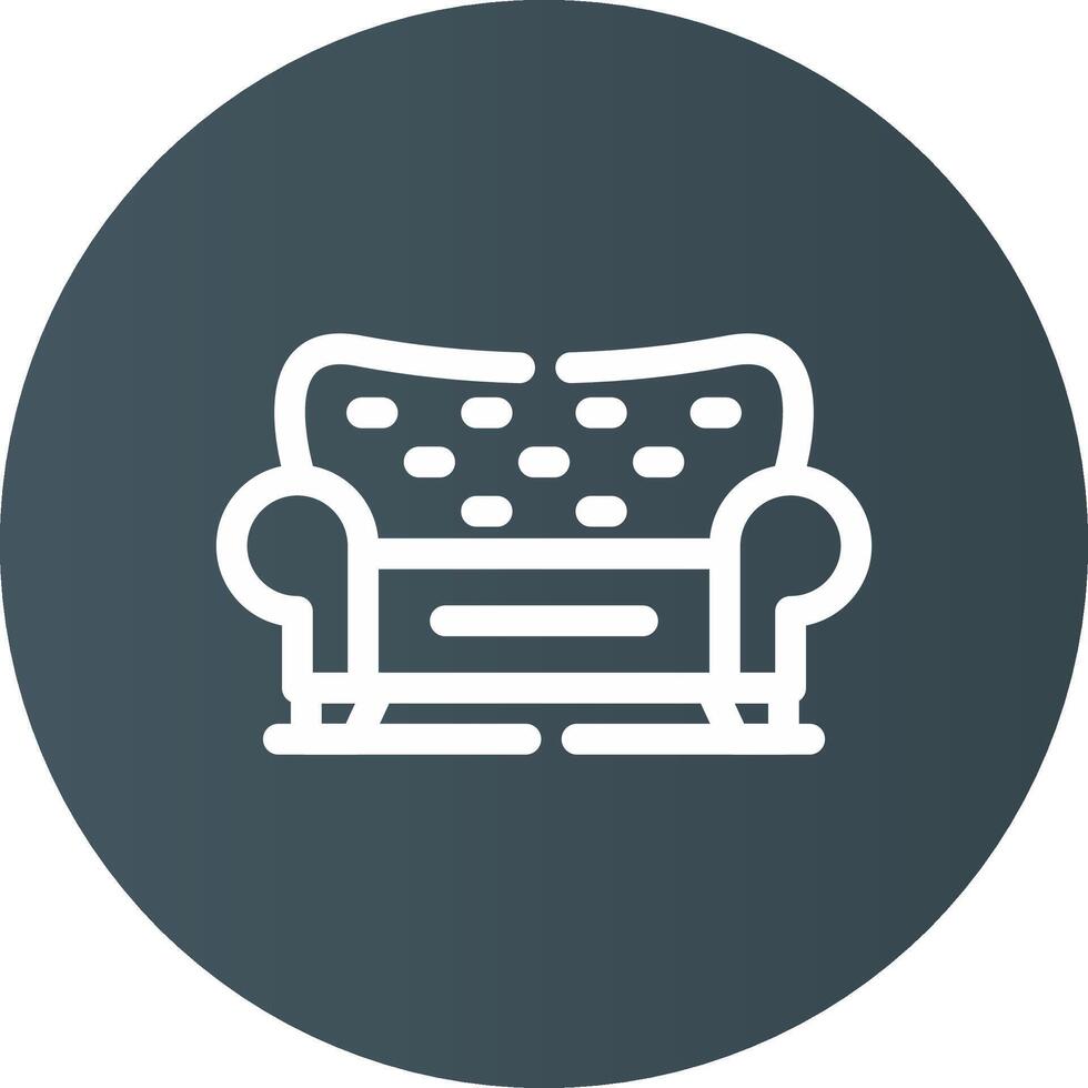 Sofa Creative Icon Design vector