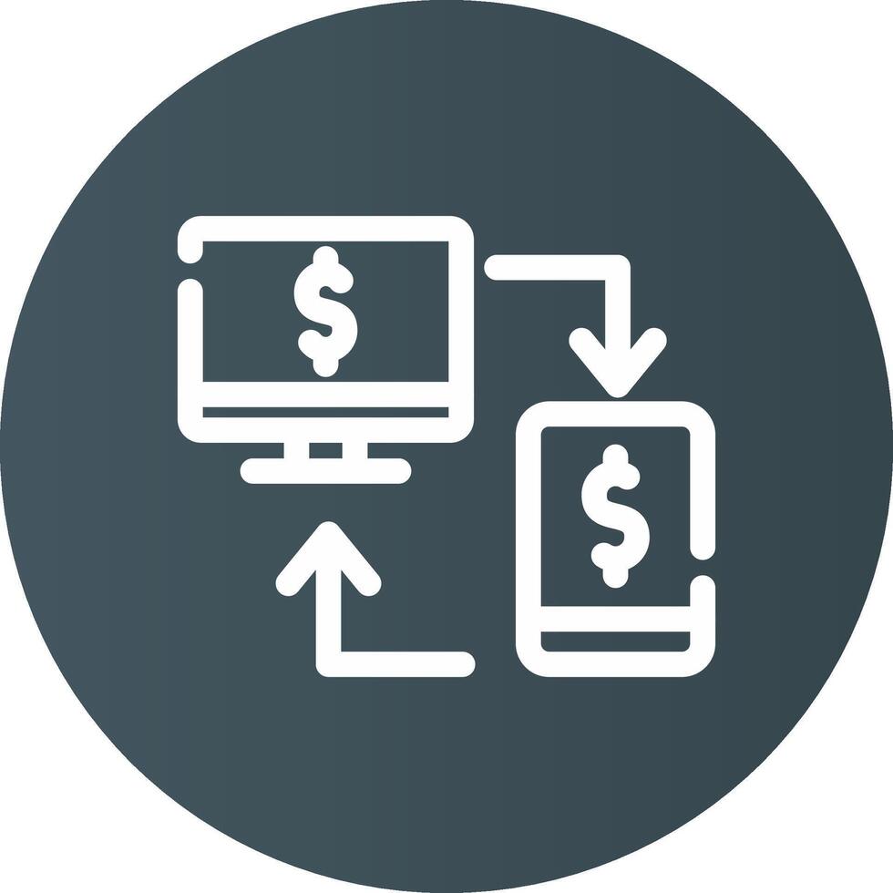Online Transfer Creative Icon Design vector