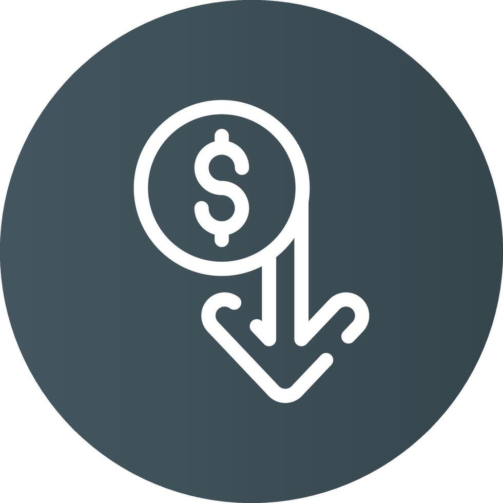 Capitalized Cost Reduction Creative Icon Design vector
