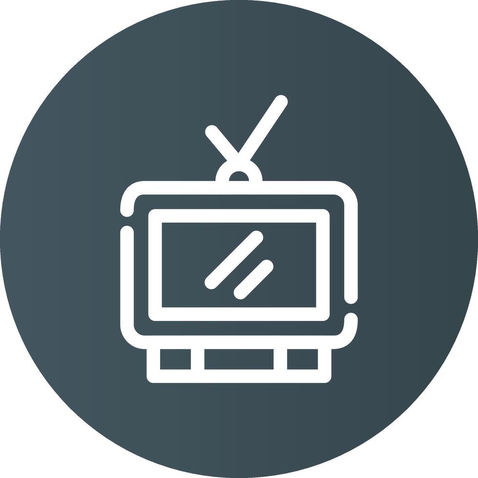 Television Creative Icon Design vector