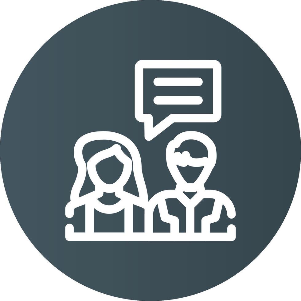 Job Interview Creative Icon Design vector