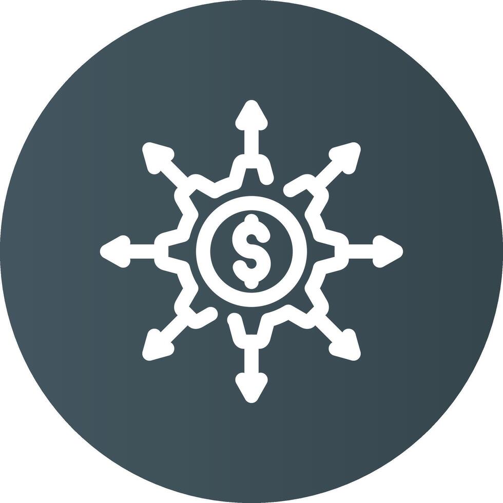 Crowdfunding Portal Creative Icon Design vector
