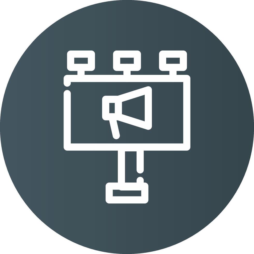 Billboard Creative Icon Design vector
