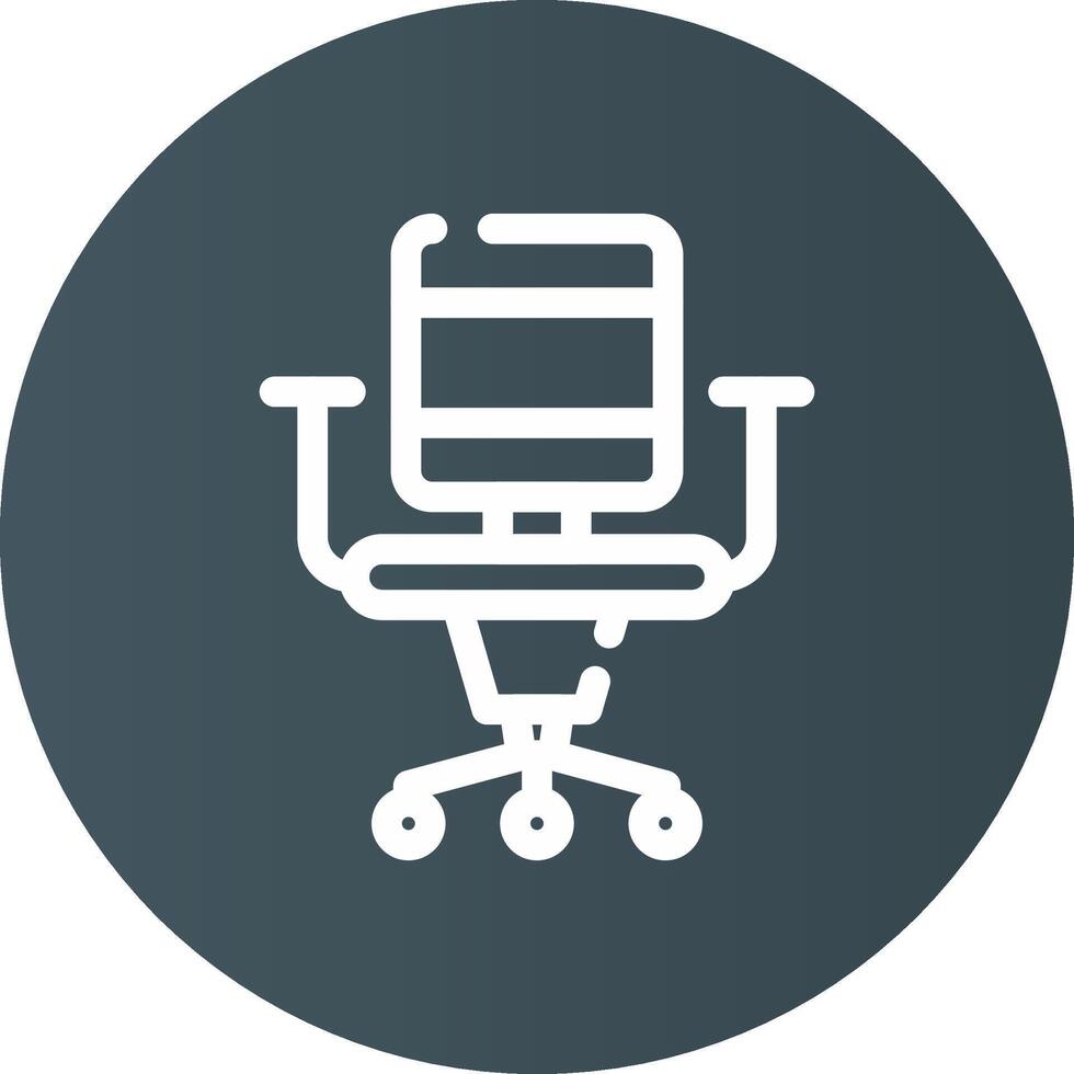 Office Chair Creative Icon Design vector