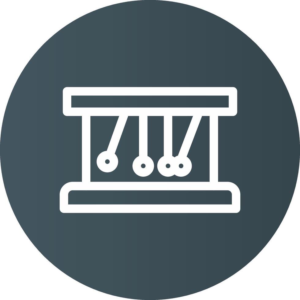 Newton Cradle Creative Icon Design vector