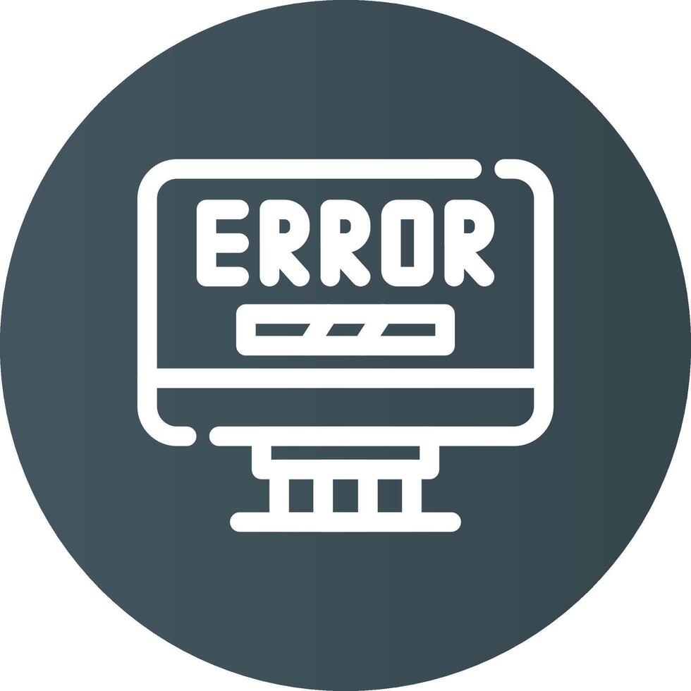 Error Creative Icon Design vector