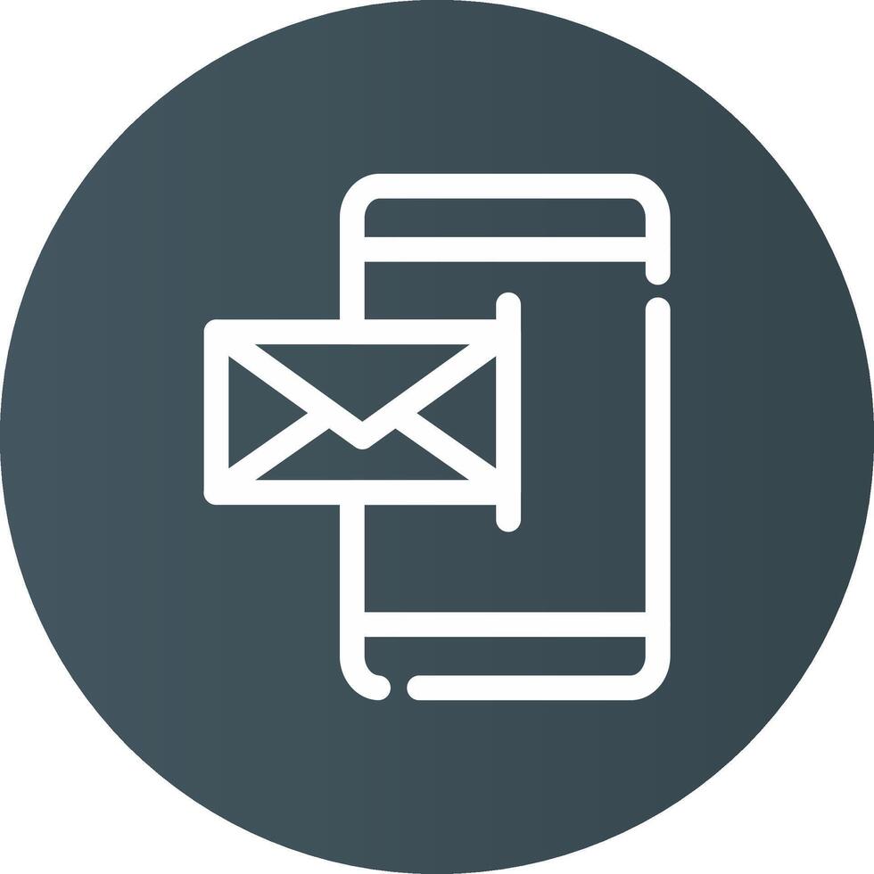 Mobile Email Creative Icon Design vector