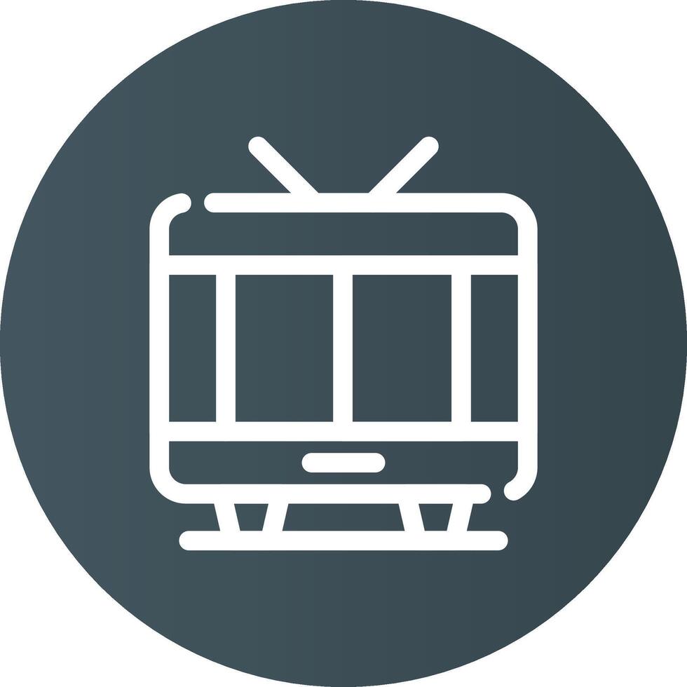 Tv Creative Icon Design vector