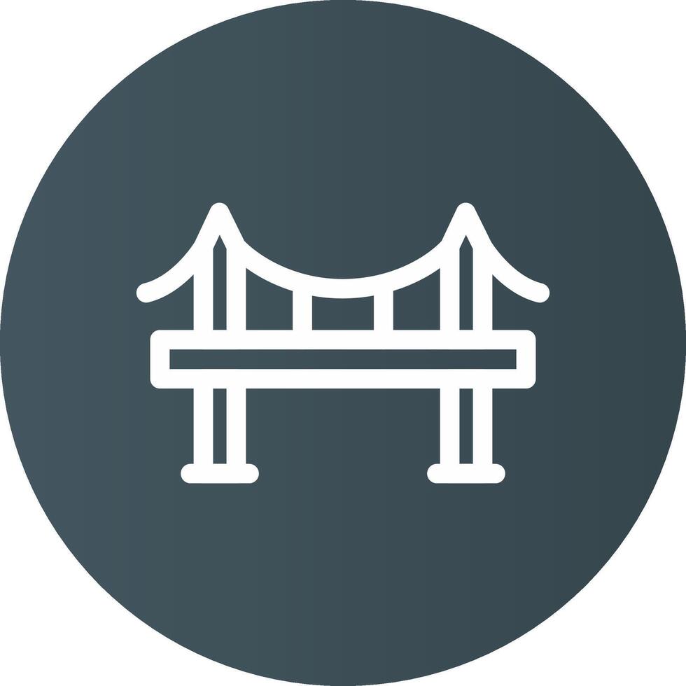 Bridge Creative Icon Design vector