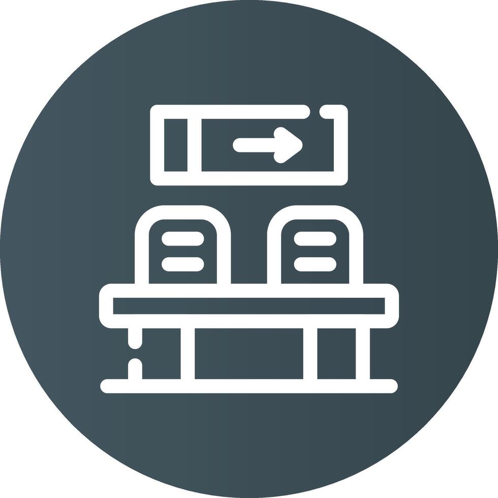 Waiting Room Creative Icon Design vector