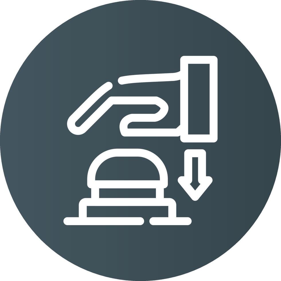 Emergency Button Creative Icon Design vector