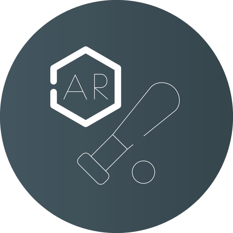 Ar Baseball Creative Icon Design vector